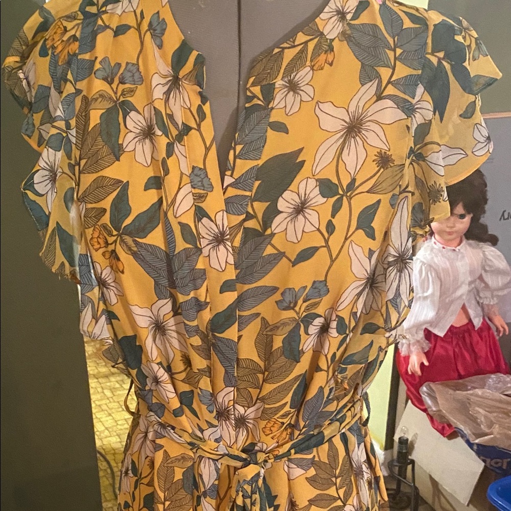 Large floral dress